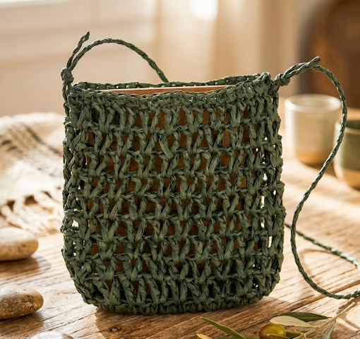 Bolsa | New Raffia | Crochê