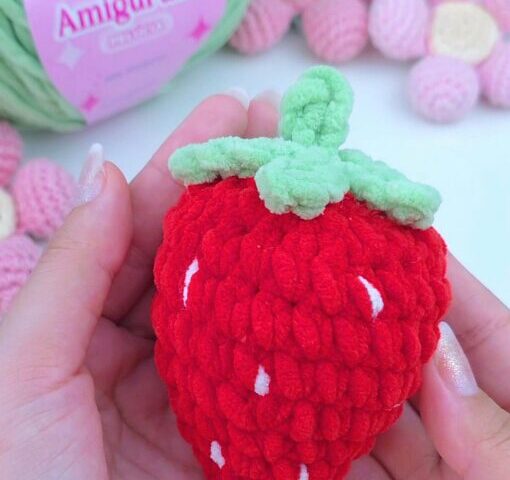 Mini Morango | Cisne amigurumi Pelúcia | Amigurumi