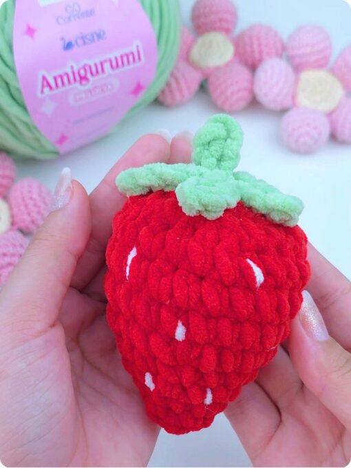 Mini Morango | Cisne amigurumi Pelúcia | Amigurumi
