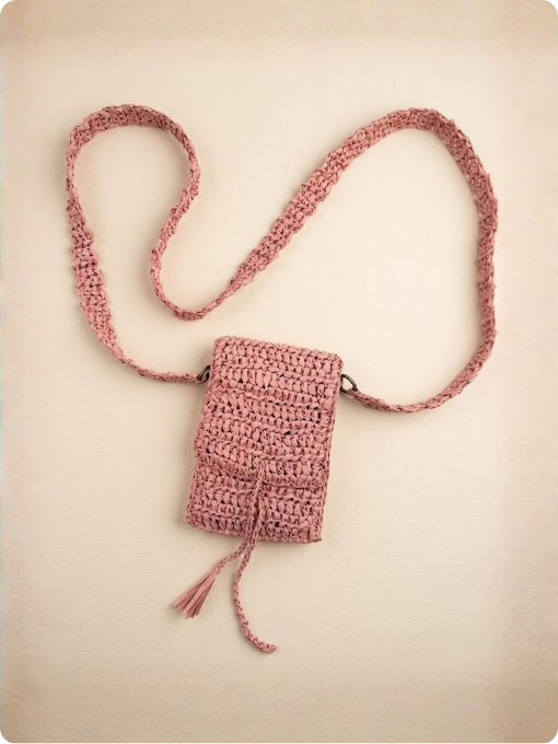 Mini Bolsa | New Raffia | Crochê