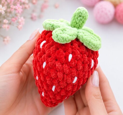 Mini Morango | Cisne amigurumi Pelúcia | Amigurumi