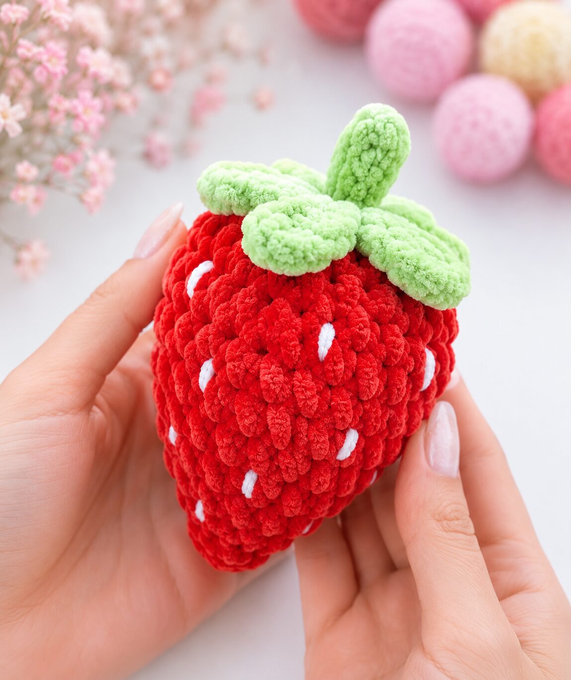 Mini Morango | Cisne amigurumi Pelúcia | Amigurumi