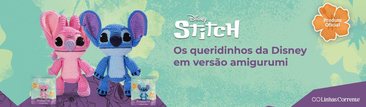 Kit Amigurumi Stitch: Conheça os novos Kits Amigurumi Disney da Linhas Corrente