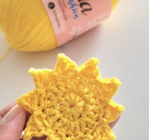 Aplique de Sol | Camila Fashion | Crochê