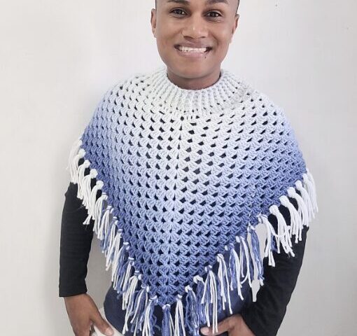 Poncho | Cisne Estilo | Crochê