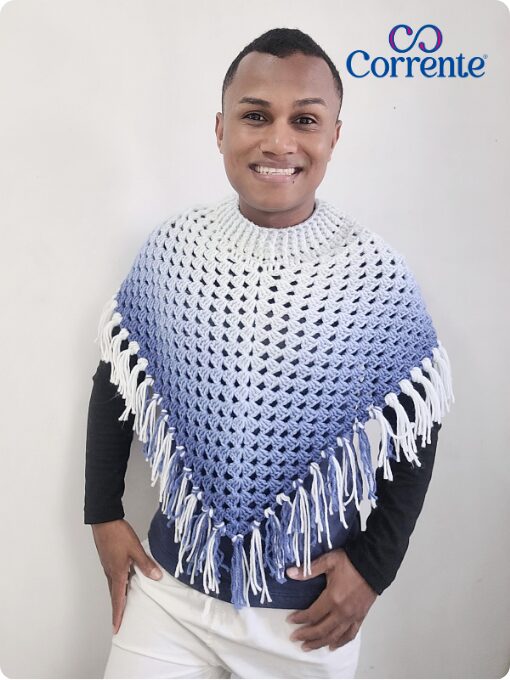 Poncho | Cisne Estilo | Crochê